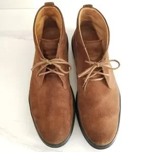 Tod\'s Men\'s Chukka Boots Brown Suede Leather Driver Logo Heel 3 Eye Lace Up Shoe TODS_CHUKKA_59_DAIM_CHOCO_HD.jpg main image 4